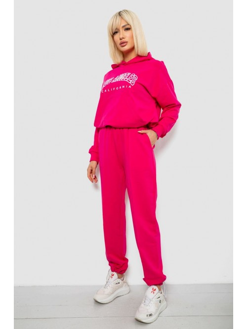 Спортивний костюм жіночий з принтом, колір рожевий, 244R1063AG Спортивний костюм жіночий з принтом, колір рожевий, 244R1063AG