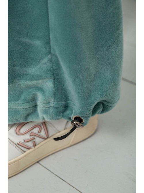 Спортивний костюм жіночий велюровий, колір оливковий, 241R2001-20