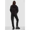 Спортивний костюм жіночий на флісі, колір чорний, 244R1555