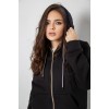 Спортивний костюм жіночий на флісі, колір чорний, 244R1555