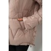 Куртка жіноча зимова коротка, колір мокко, 244R865