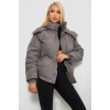 Куртка жіноча зимова коротка, колір сірий, 244R983