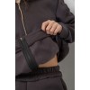 Спортивний костюм жіночий на флісі, колір темно-сірий, 244R1555