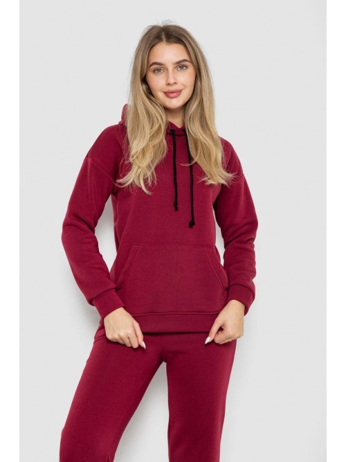 Спорт костюм жіночий на флісі, колір бордовий, 241R1530