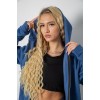Спортивний костюм жіночий на флісі, колір джинс, 244R7777
