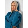 Спортивний костюм жіночий на флісі, колір синій, 238R5726
