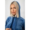 Спортивний костюм жіночий велюровий, колір джинс, 241R1530-5