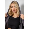 Спортивний костюм жіночий на флісі на блискавці, колір сірий, 247R1060
