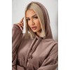 Спортивний костюм жіночий велюровий, колір бежевий, 241R2001-20