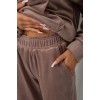 Спортивний костюм жіночий велюровий, колір бежевий, 241R2001-20