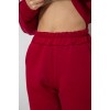 Спортивний костюм жіночий на флісі, колір бордовий, 244R1555