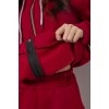 Спортивний костюм жіночий на флісі, колір бордовий, 244R1555