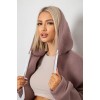 Спортивний костюм жіночий на флісі, колір мокко, 238R5715-5