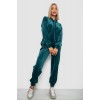 Спортивний костюм жіночий велюровий, колір зелений, 241R1530-5