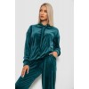 Спортивний костюм жіночий велюровий, колір зелений, 241R1530-5
