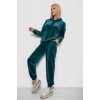 Спортивний костюм жіночий велюровий, колір зелений, 241R1530-5