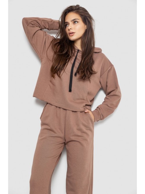 Спортивний костюм жіночий двонитка, колір мокко, 252R500