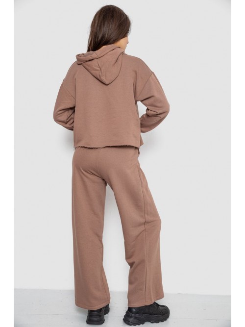 Спортивний костюм жіночий двонитка, колір мокко, 252R500