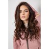 Спортивний костюм жіночий на флісі, колір пудровий, 244R1555