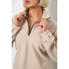 Спортивний костюм жіночий на флісі, колір бежевий, 241R2007