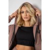 Спортивний костюм жіночий на флісі на блискавці, колір мокко, 247R1060
