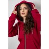 Спортивний костюм жіночий на флісі, колір бордовий, 244R1555-1