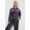 Спортивний костюм жіночий велюровий, колір сірий, 241R1530-5