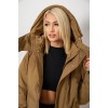 Куртка жіноча зимова коротка, колір хакі, 244R983