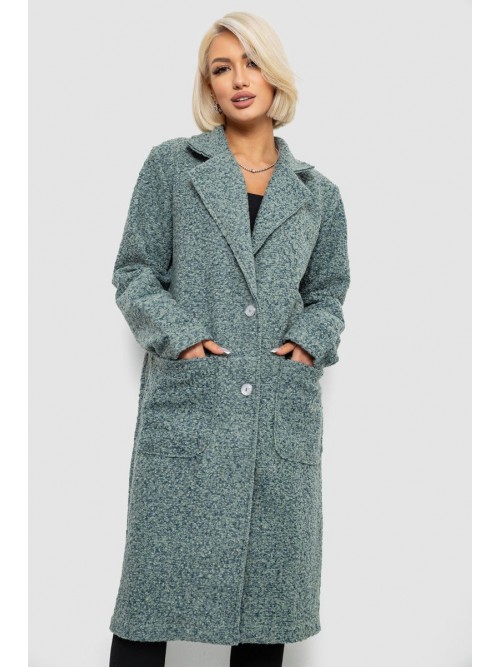 Пальто жіноче без підкладки, колір оливковий, 257R99