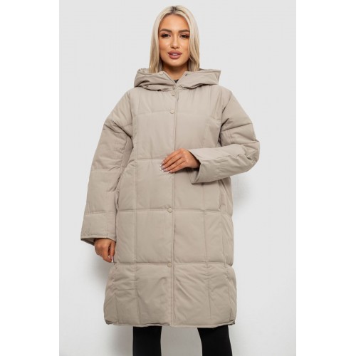 Куртка жіноча зимова, колір темно-бежевий, 244R8832 Куртка жіноча зимова, колір темно-бежевий, 244R8832