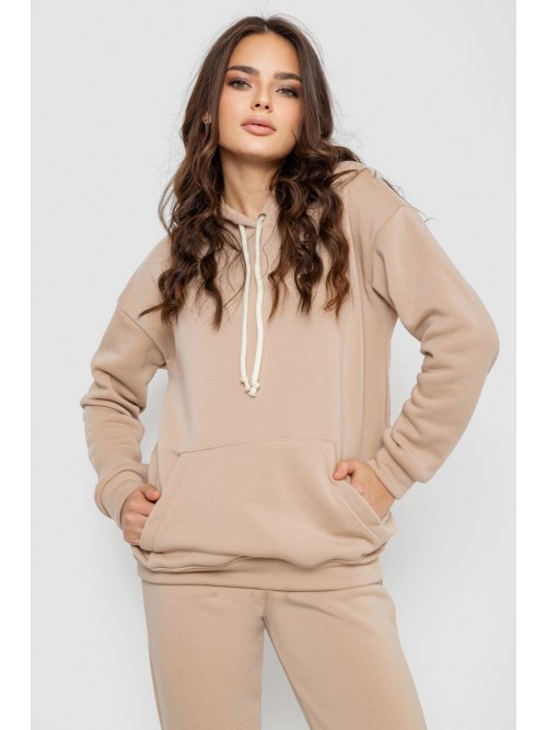 Спорт костюм жіночий на флісі, колір бежевий, 241R1530