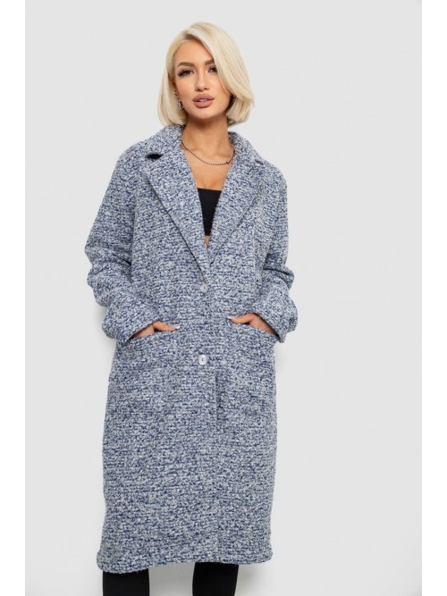 Пальто жіноче без підкладки, колір синій, 257R99