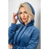 Спортивний костюм жіночий велюровий, колір джинс, 241R2001-20