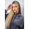 Спортивний костюм жіночий велюровий вільного крою, колір сірий, 241R2001-20