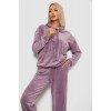 Спортивний костюм жіночий велюровий, колір пудровий, 241R1530-5
