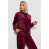 Спортивний костюм жіночий велюровий, колір бордовий, 241R1530-5