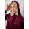 Спортивний костюм жіночий велюровий, колір бордовий, 241R1530-5