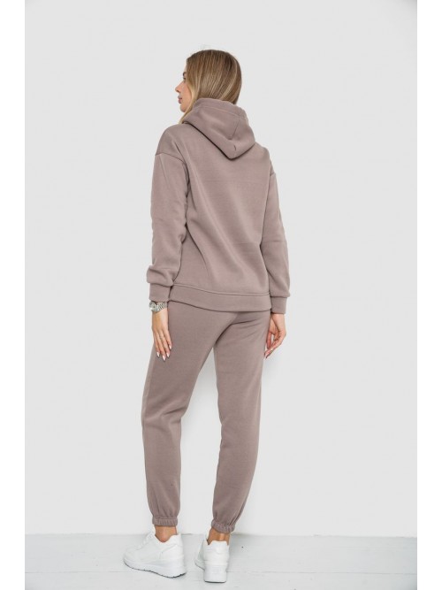 Спорт костюм жіночий на флісі, колір мокко, 241R1530