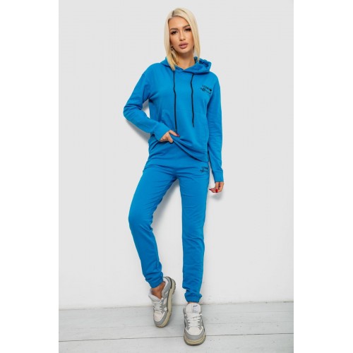 Спортивний костюм жіночий двонитка, колір джинс, 214R1419-005 Спортивний костюм жіночий двонитка, колір джинс, 214R1419-005