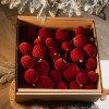 Новорічні ігнрашки набір "Оксамит" 40 шт. Бордовий. Подарунковий набір ялинкових кульок Кульки на ялинку