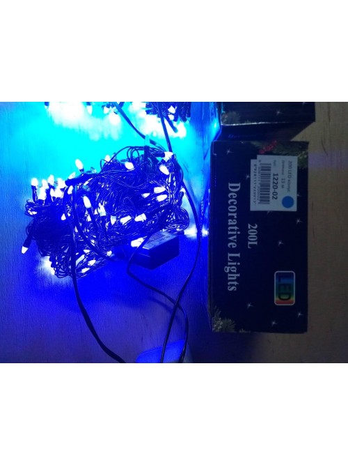 Новогодняя светодиодная гирлянда КОНУС 100LED 8м синий Новогодняя светодиодная гирлянда КОНУС 100LED 8м синий