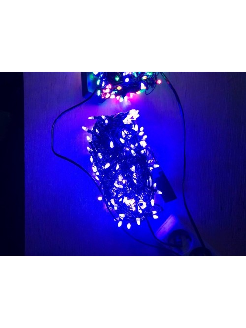 Новогодняя светодиодная гирлянда КОНУС 300LED 19.5м синий