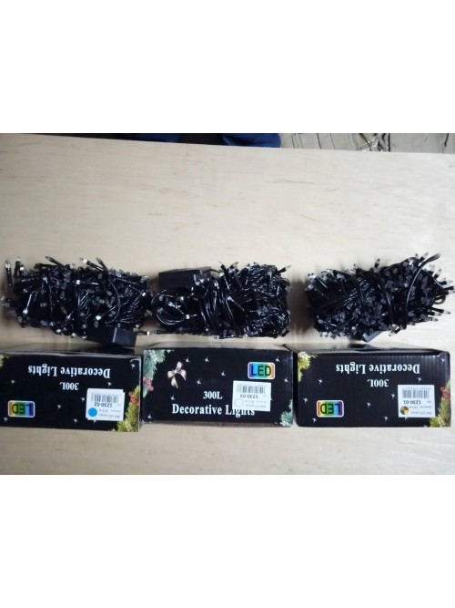 Новогодняя светодиодная гирлянда КОНУС 300LED 19.5м синий