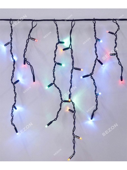 Бахрома вулична ШТОРА-ДОЩИК 120LED 5м*0.5 м мультиколор