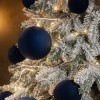 Новорічні ігнрашки набір "Оксамит" 40 шт. Джинсовий. Подарунковий набір ялинкових кульок Кульки на ялинку