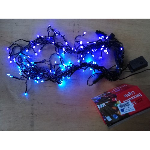 Новогодняя светодиодная гирлянда ШТОРА-ДОЖДИК 120LED 3м*0.7м синий Новогодняя светодиодная гирлянда ШТОРА-ДОЖДИК 120LED 3м*0.7м синий