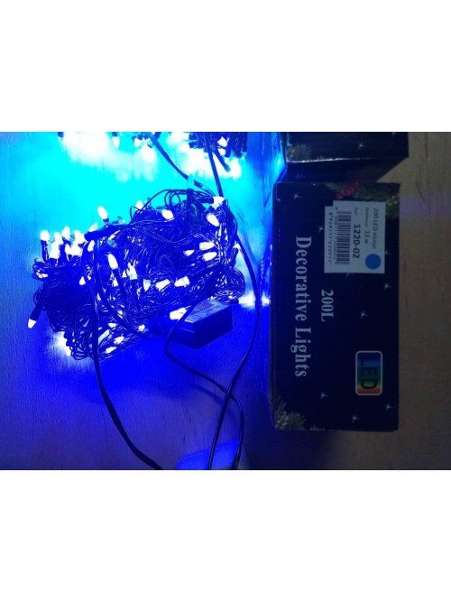 Новорічна світлодіодна гірлянда КОНУС 200LED 13м синій Новорічна світлодіодна гірлянда КОНУС 200LED 13м синій