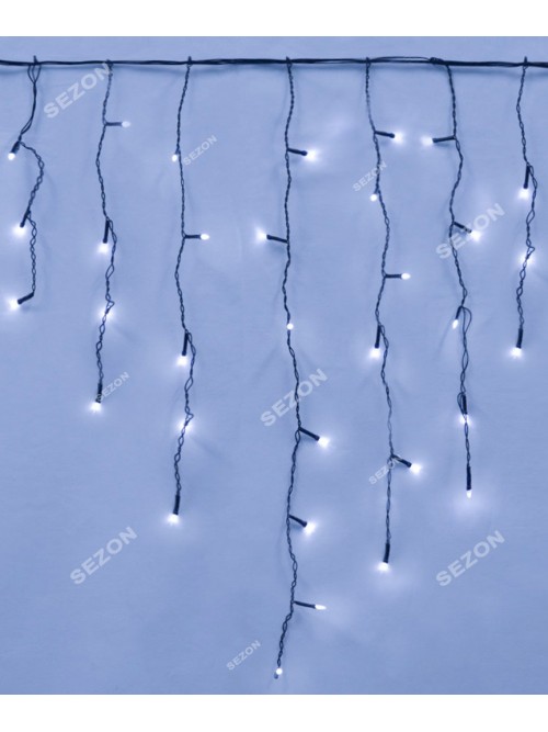 Новогодняя светодиодная гирлянда ШТОРА-ДОЖДИК 120LED 3м*0.7м синий Новогодняя светодиодная гирлянда ШТОРА-ДОЖДИК 120LED 3м*0.7м синий