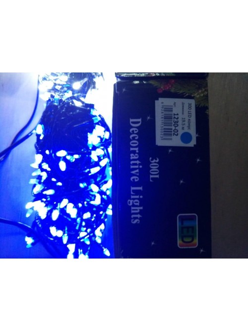 Новогодняя светодиодная гирлянда КОНУС 400LED 25м синий