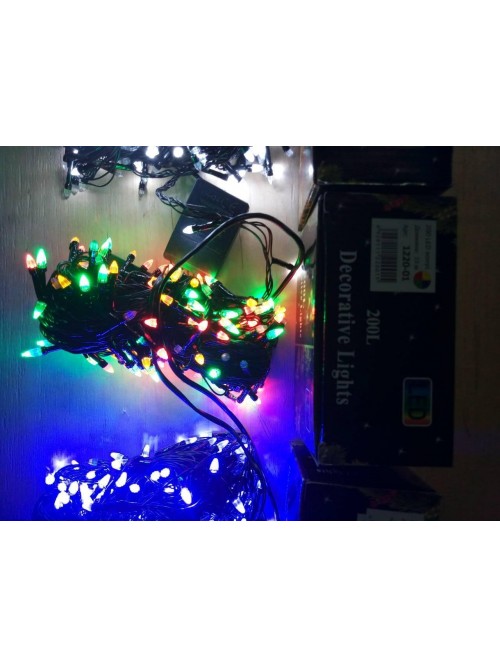 Новогодняя светодиодная гирлянда КОНУС 400LED 25м синий